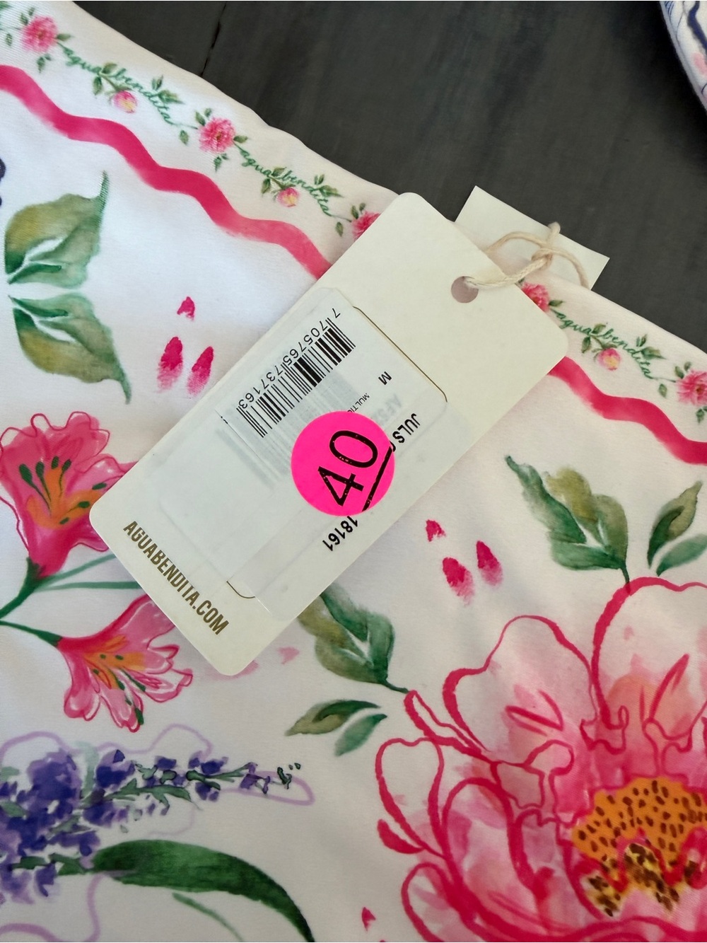Agua Bendita Floral Bikini Set Size M NWT - Picture 6 of 9